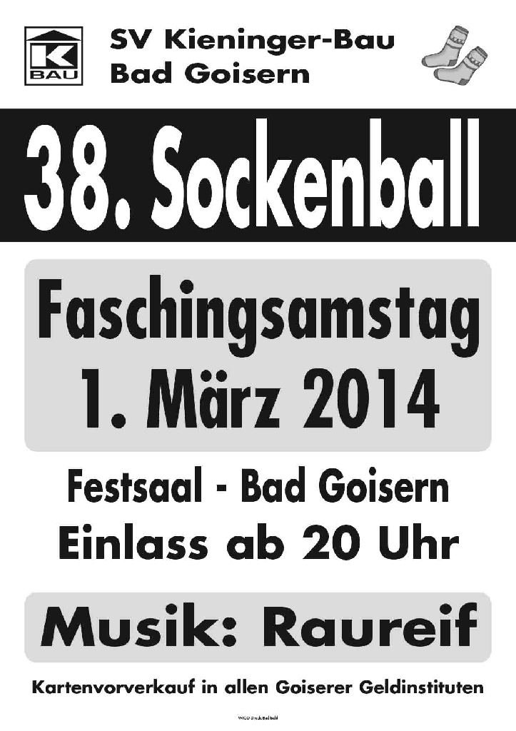 Plakat Sockenball 2014